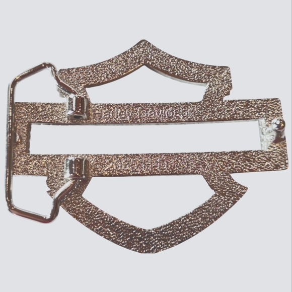 Harley-Davidson Brilliance Crystal Silvertone Belt Buckle - Picture 4 of 5